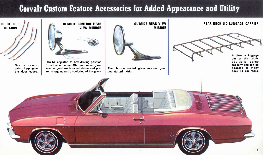 1966 Chevrolet Corvair Accessories Brochure Page 1